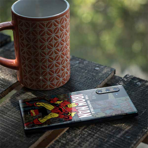 Marvel Classic Comics Iron Man Action Vintage Galaxy Note 10 Skin